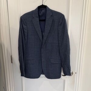 Psycho Bunny Navy Checkered Blazer